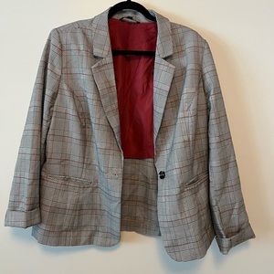 Plaid women’s blazer
